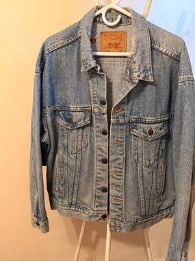 Levi's Light Blue Distressed Denim Jacket
